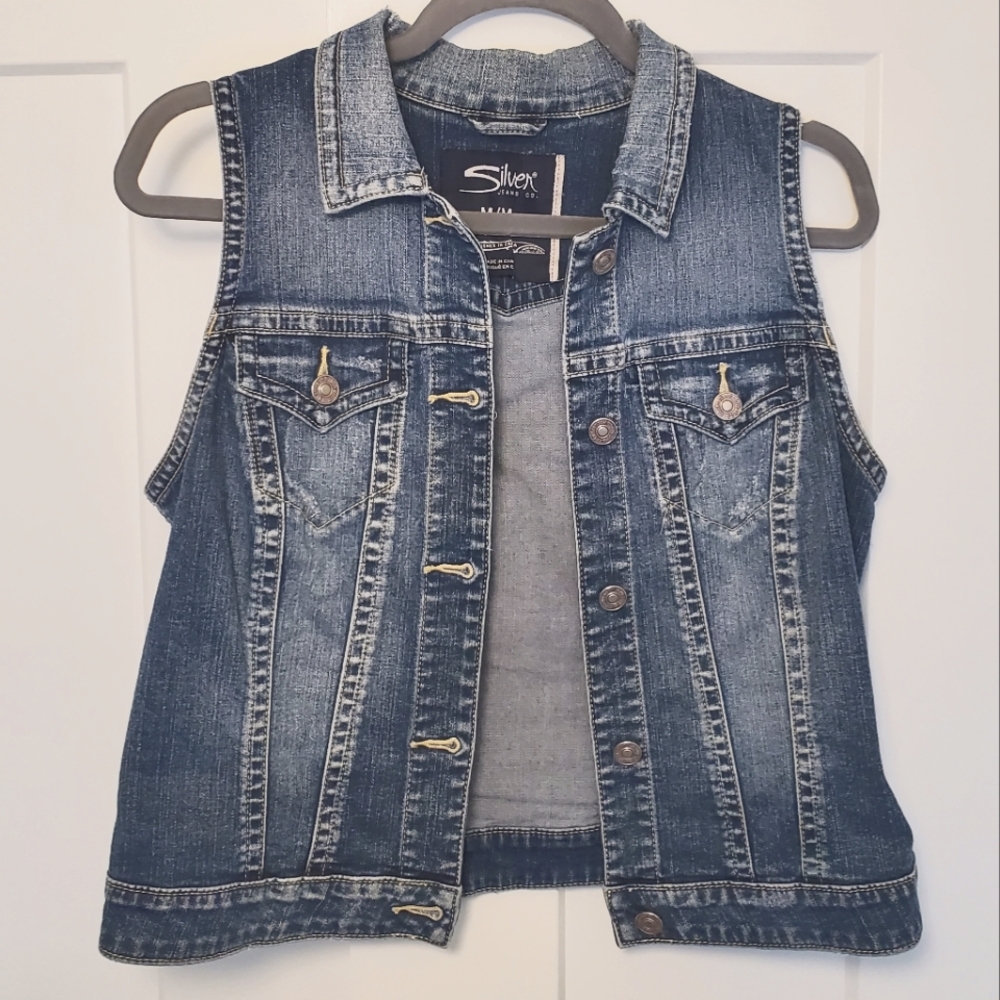SILVER JEANS denim vest